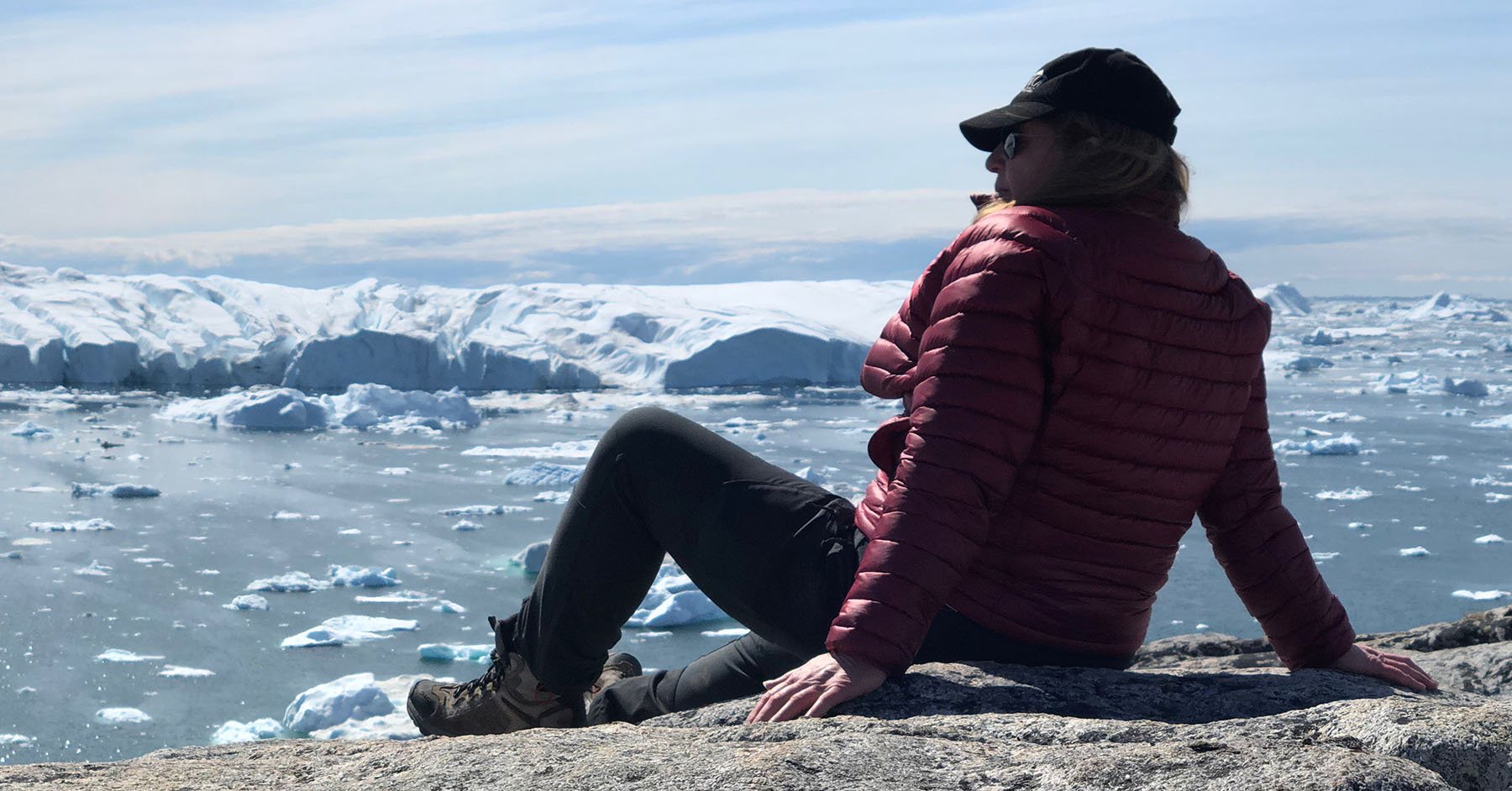 Ilulissat, Greenland, where I was mesmerised by the speed at which giant icebergs carved off Jakobshavn Glacier and floated out to sea.